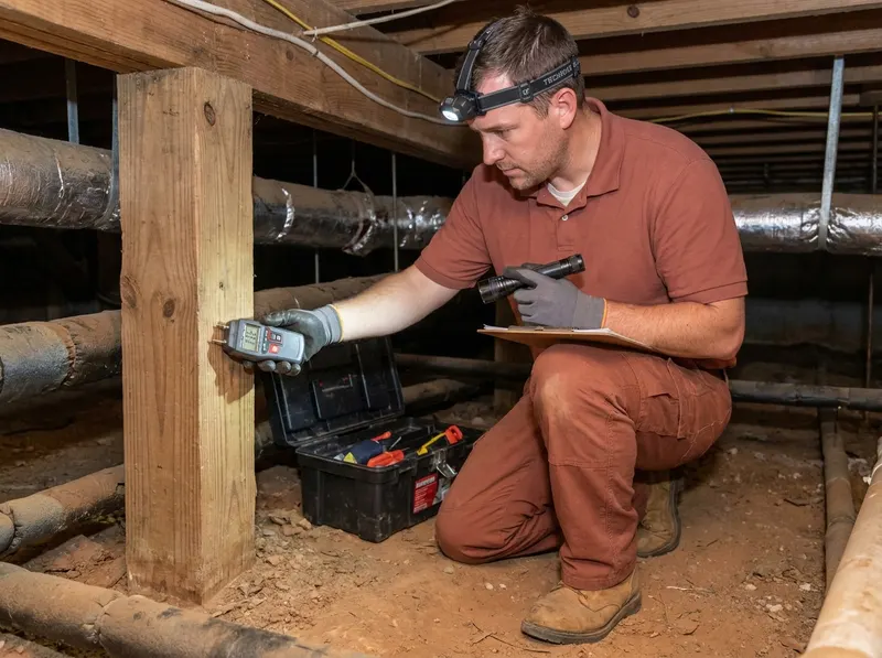 Crawl Space Pest & Moisture Assessment in Rolesville, NC