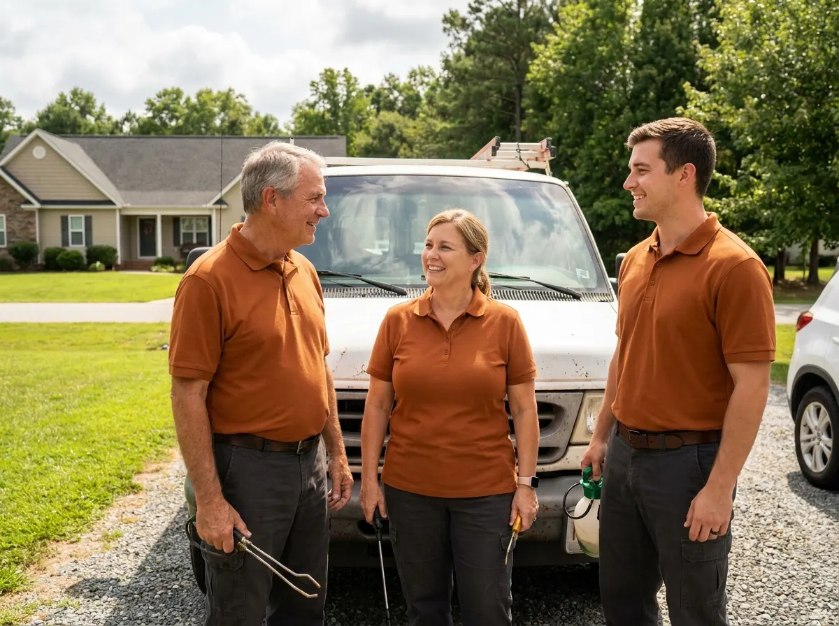 Clean Nest Pest Control pest control service team in Rolesville, NC